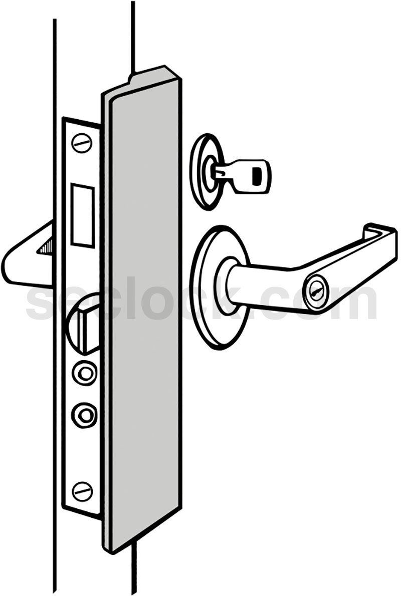 LP2878PC Don Jo Latch Guards SECLOCK