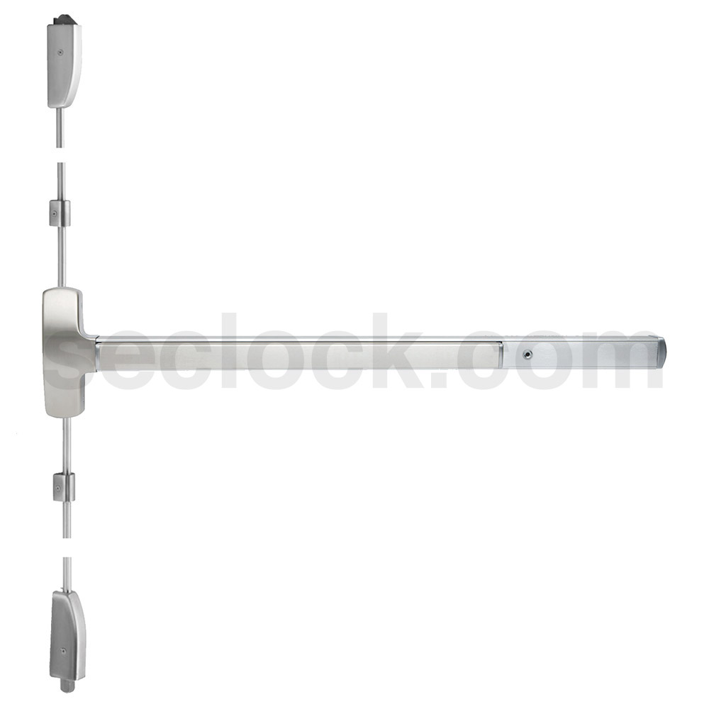 25VEO 4 32D Falcon Surface Vertical Rod Exit Devices SECLOCK