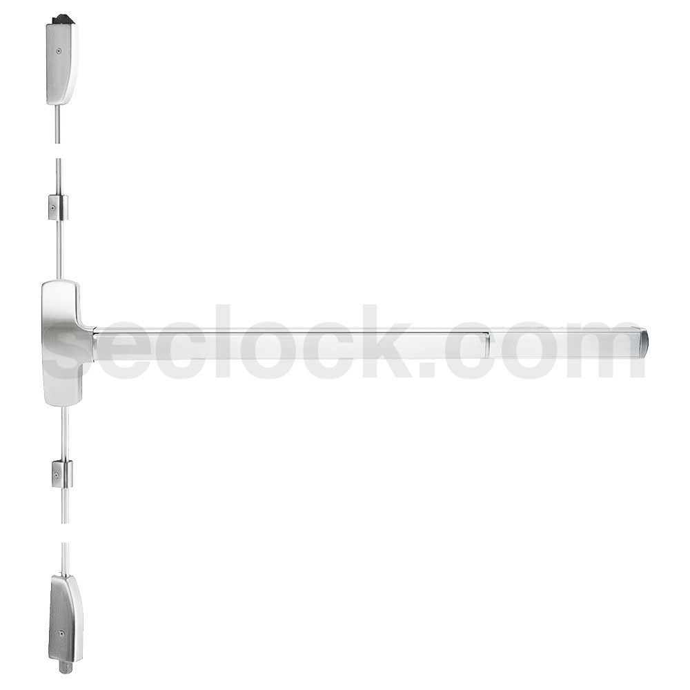 F25VLBED 4 32 RHR Falcon Surface Vertical Rod Exit Devices SECLOCK
