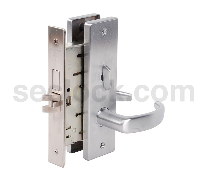 MA531L QN 630 Falcon Mortise Lock SECLOCK