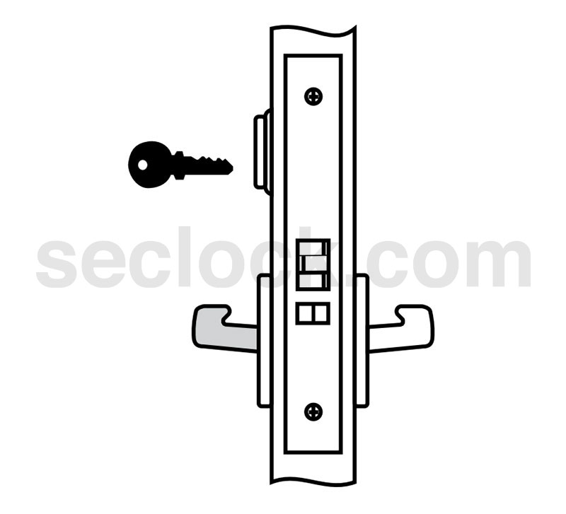 TBR68805RL 626 Yale Mortise Lock SECLOCK