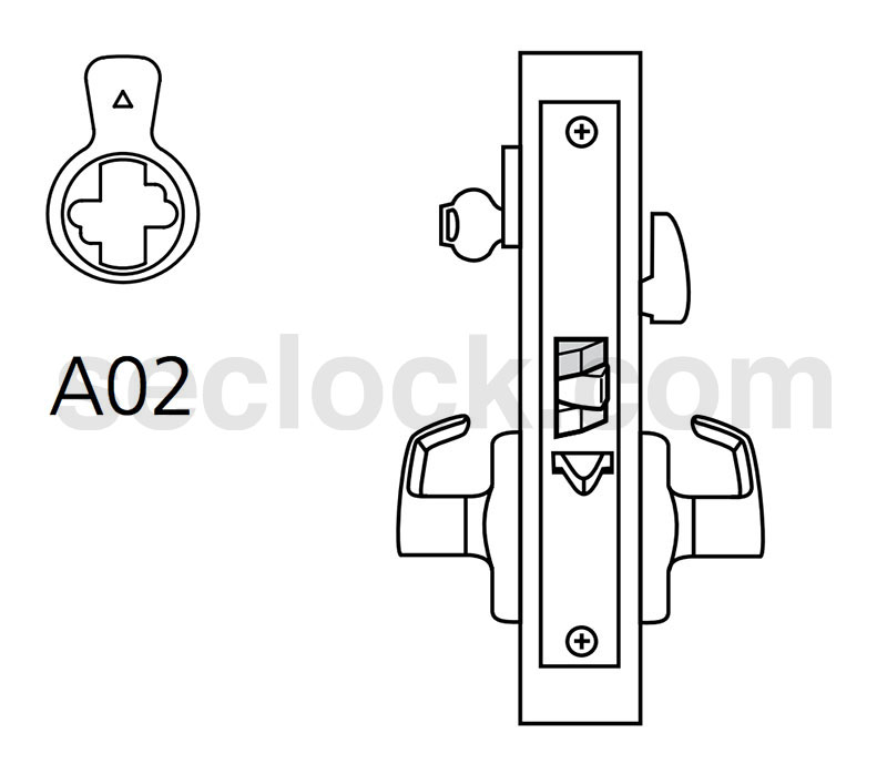 ML2053 RWA 626 CL6 Corbin Russwin Mortise Lock SECLOCK