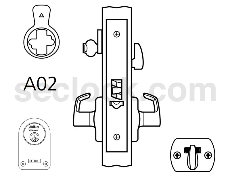 ML2069 NSVN 626 M31 V21 Corbin Russwin Trim Kits & Packs SECLOCK