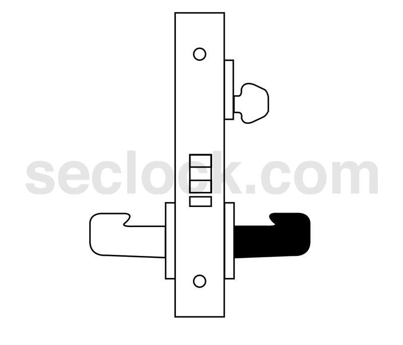 BP8204 26D Sargent Mortise Lock SECLOCK