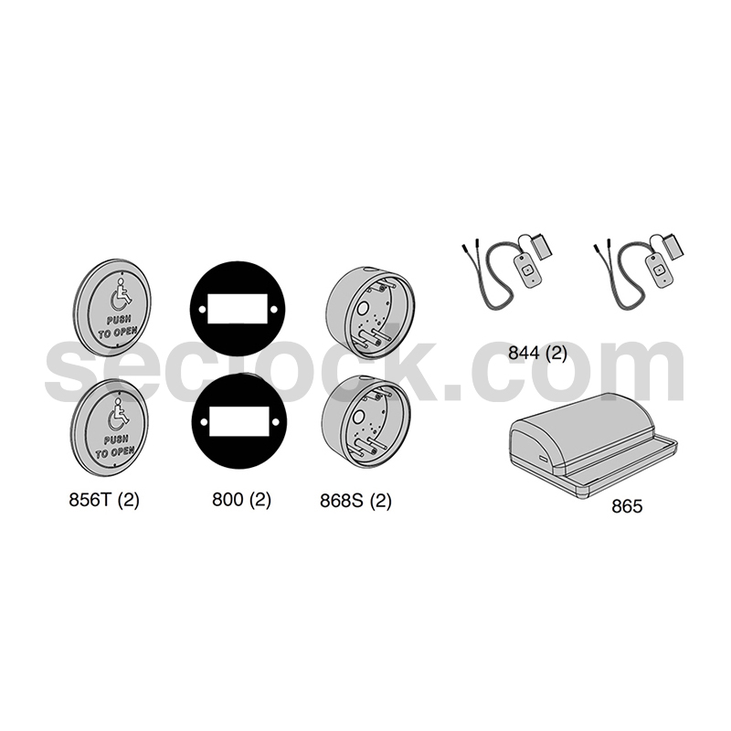 83103860TW LCN Door Actuators & Plates SECLOCK