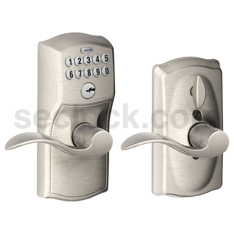 FE595 CAM619ACC KD Schlage Residential Cylindrical Locks with Keypad