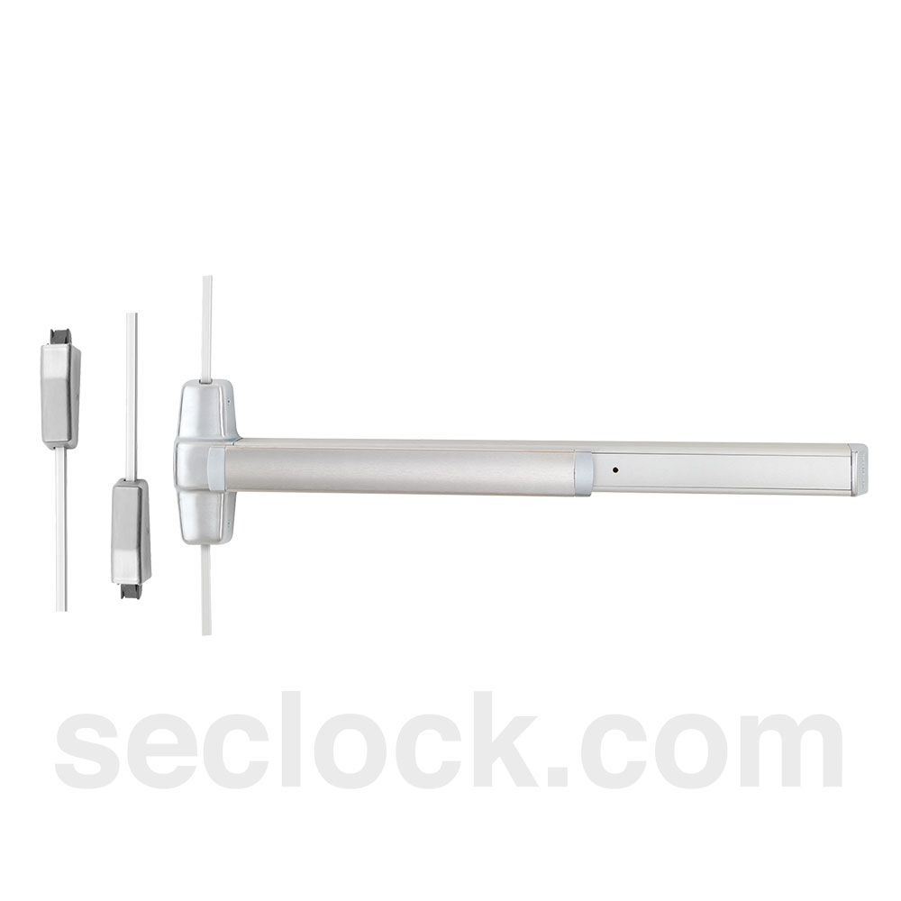 9827L03 3 26D RHR Von Duprin Surface Vertical Rod Exit Devices SECLOCK
