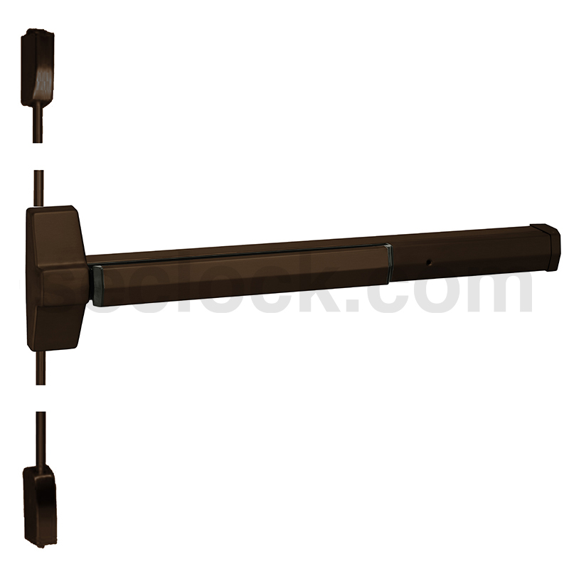 7110F 48 613 Yale Surface Vertical Rod Exit Devices SECLOCK